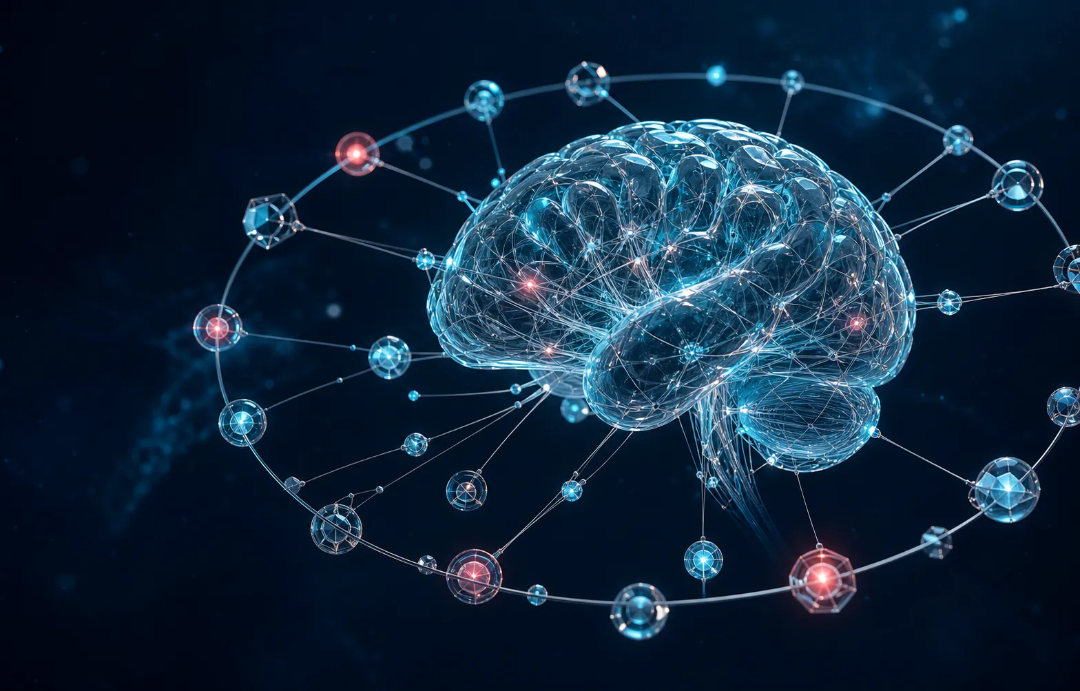 Visualizzazione 3D del cervello relazionale di LIA con memorie personali collegate